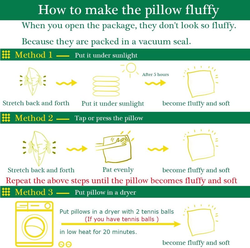 JIEITIVE Throw Pillow Inserts Hypoallergenic Premium Pillow Stuffer Square Form for Decorative Pillow Covers Cushion Set of 1-12 x 12 Inches - Image 2